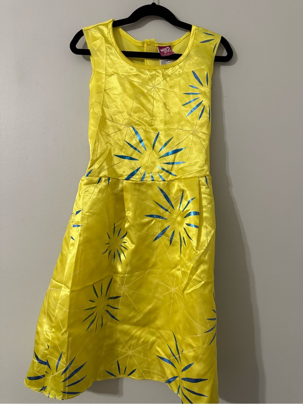 Disney Inside Out Joy Costume Dress Girls Medium 7-8 Yellow Pixar